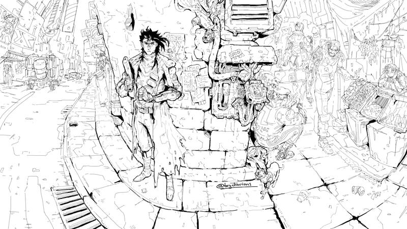 200 USD - Lineart illustration